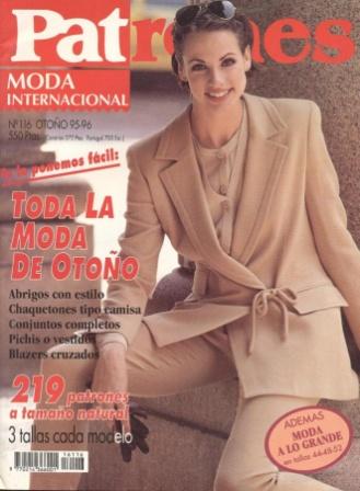 PATRONES 116 MODA INTERNACIONAL 1995